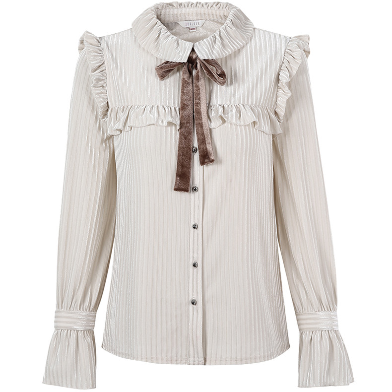 潮流荷叶边衬衫,荷叶边潮流衬衫