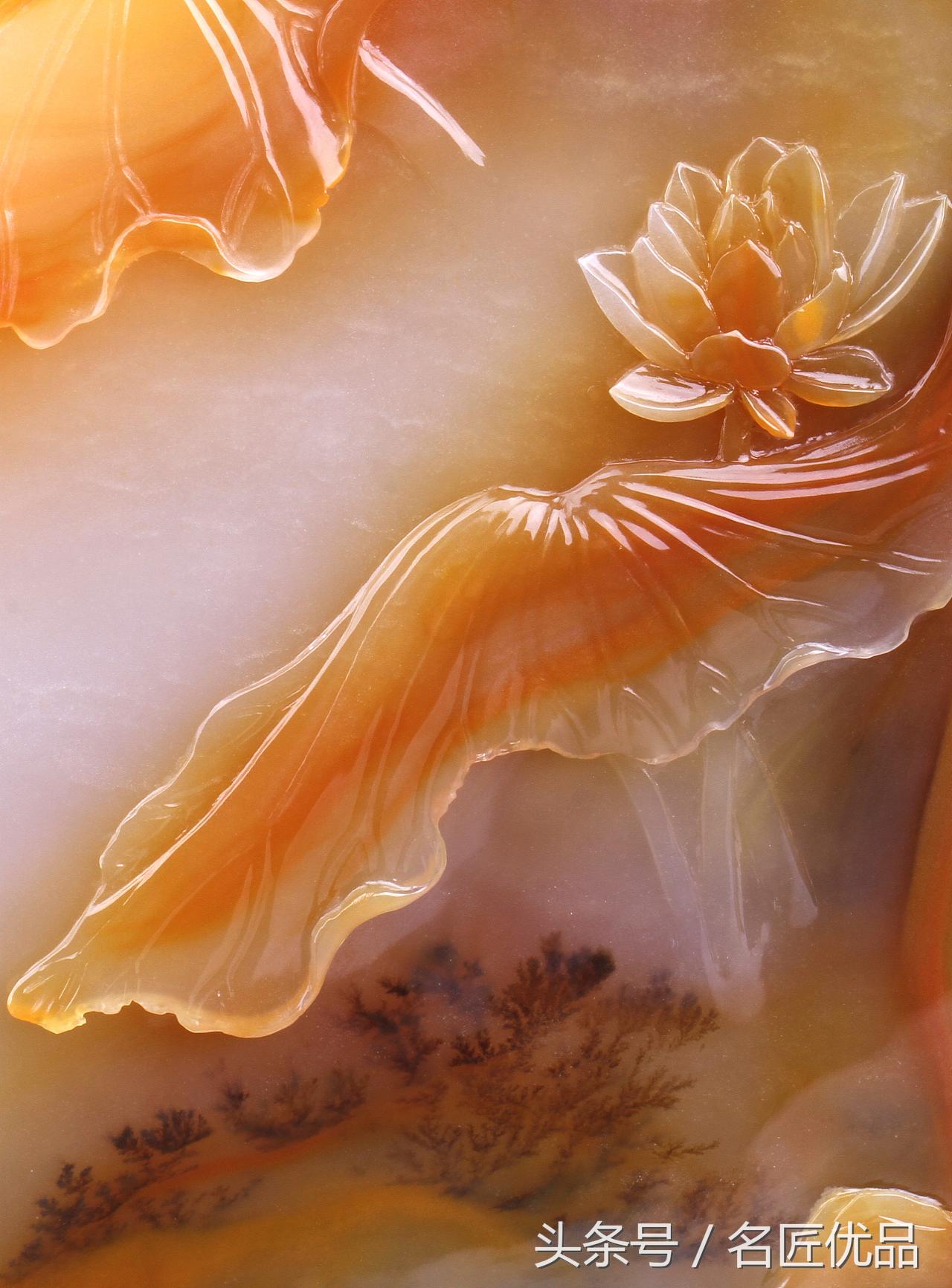 玉雕发丝雕刻过程图片欣赏,玉雕大师郑德雄黄龙玉最新作品