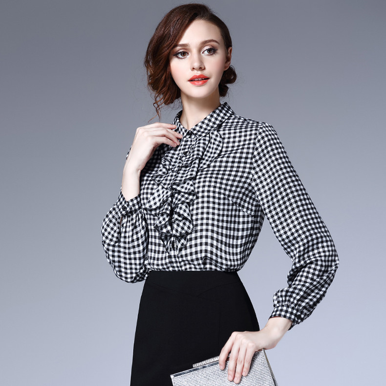 潮流荷叶边衬衫,荷叶边潮流衬衫