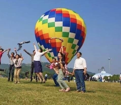 热气球南海桂城,佛山足球主题农庄
