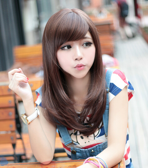 时尚减龄梨花头发型图片,梨花头发型长款