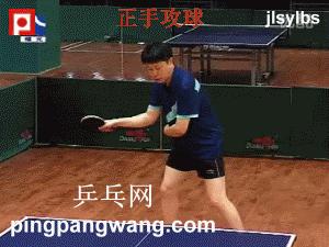 乒乓球横板正手攻球教学,乒乓球横板正手攻球基本功