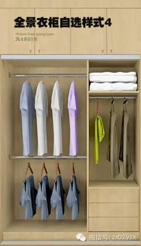 衣柜结构图草图,衣柜经典实用结构图