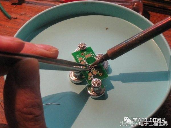 pcb手工贴片焊台,自制焊接360度旋转工作台