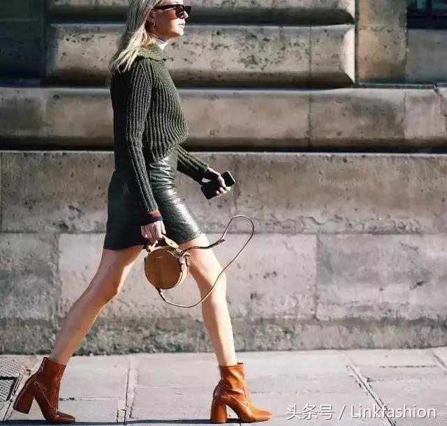 粗跟鞋怎么搭配显白显瘦,显高显瘦显腿长粗跟马丁靴