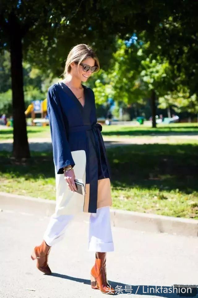 粗跟鞋怎么搭配显白显瘦,显高显瘦显腿长粗跟马丁靴