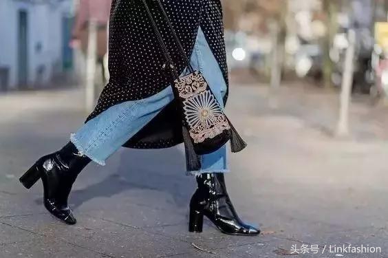 粗跟鞋怎么搭配显白显瘦,显高显瘦显腿长粗跟马丁靴