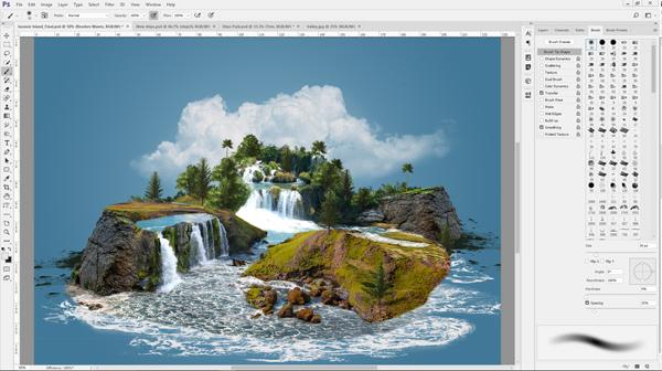 ps风景合成教程,ps小清新海边风格调色教程