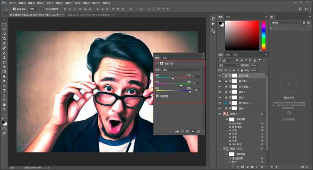用ps怎么调出油画风格的感觉,ps油画图片更有创新的排版风格