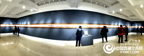 世界最长的钢笔画,世界上最长藏文书法作品