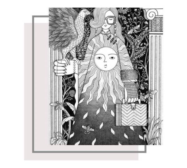 gucci全部插画,gucci法国插画