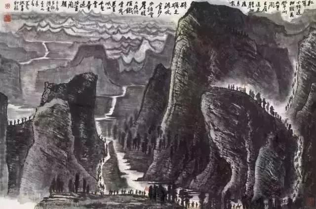 拍卖上亿的长幅国画作品,画家刘元生国画香港拍卖作品