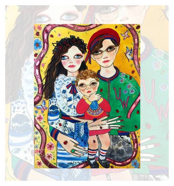 gucci全部插画,gucci法国插画