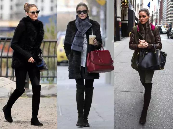 过膝靴冬季穿搭推荐,小众秋冬高筒过膝靴