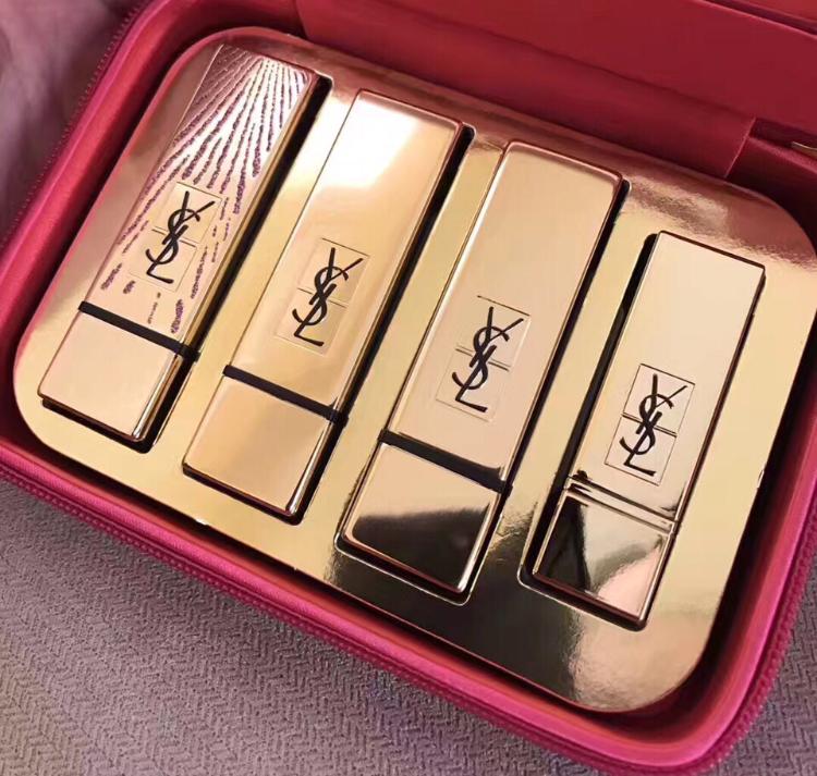 ysl圣罗兰全新银管口红荔枝冻饮,ysl金管口红壳子