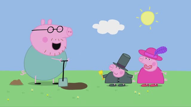 宝宝玩具屋之小猪佩奇第一季动漫,陪孩子看动画之小猪佩奇放风筝