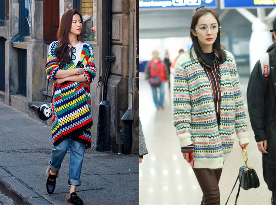 针织开衫搭配连衣裙的叠穿方法,短款浅驼色针织开衫冬季叠穿