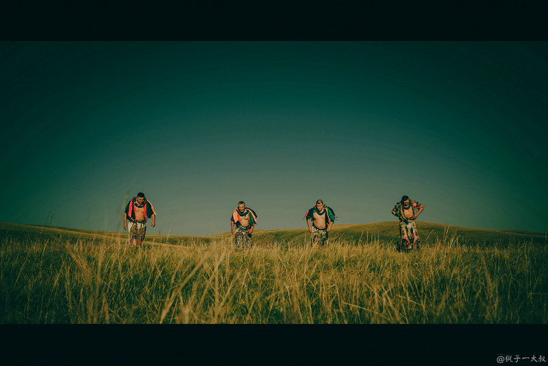 草原金秋美景图片,蓝天白云大草原的美图