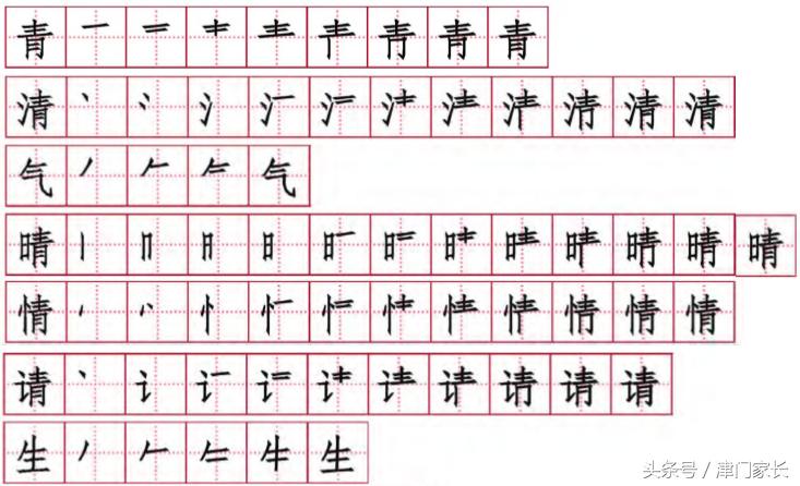 预习语文生字词写几遍合适,生字提前预习表