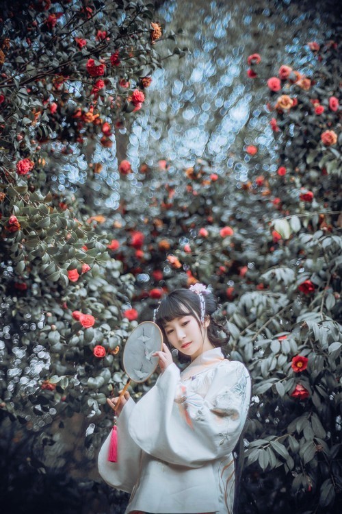 花季怎么拍好看,自由浪漫的人像照片