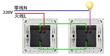 家用灯三个开关双控怎么接线,三控一灯卧室开关接线路图讲解