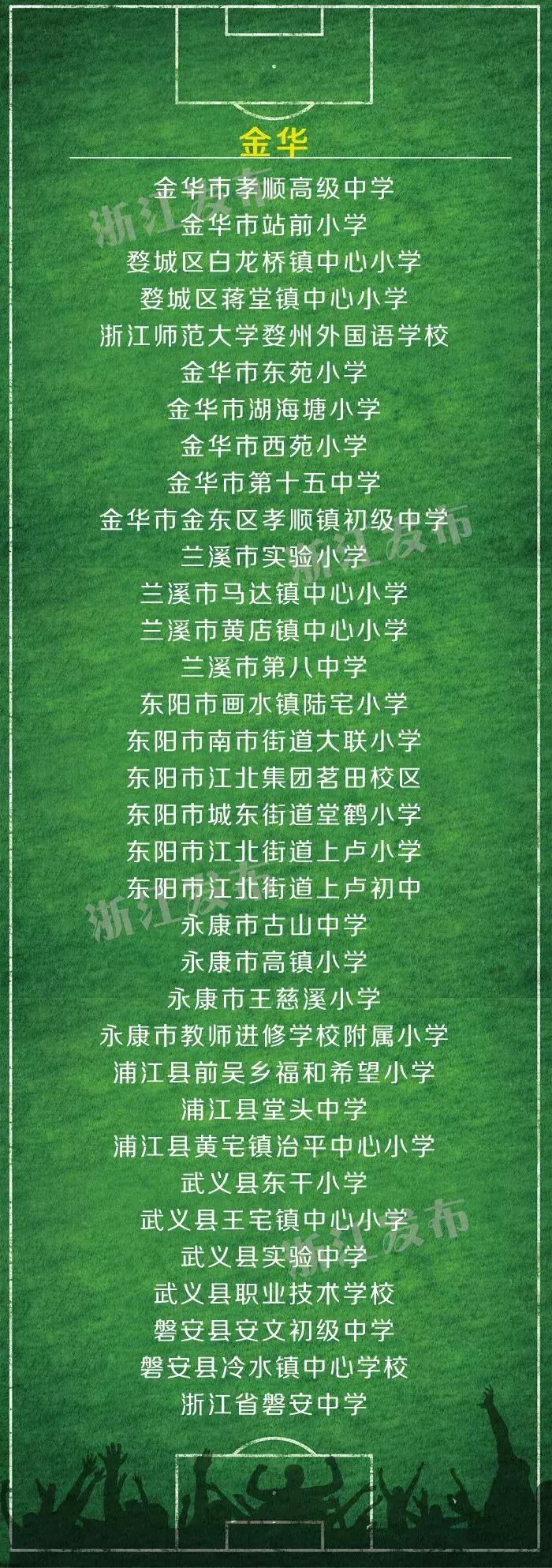 2023-2024全国青少年校园足球,浙江省校园足球2019