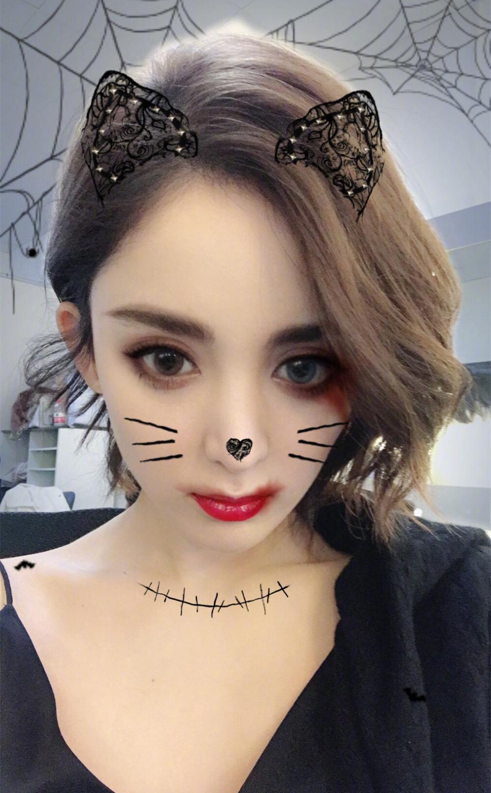 万圣节妆容林允,万圣节杨紫妆容