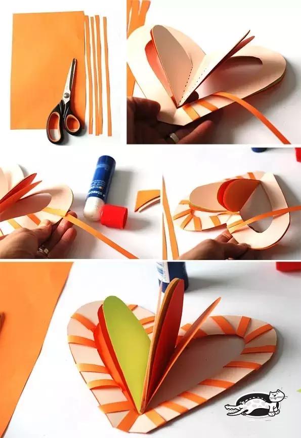 卡纸贺卡幼儿园手工,卡纸贺卡简单幼儿园