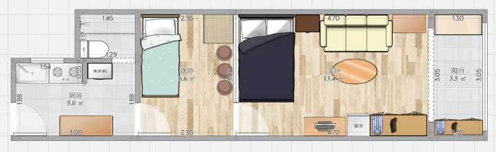 女人是最冲动的物种没有之一！38.9平老公房妹纸租回来任性装修！