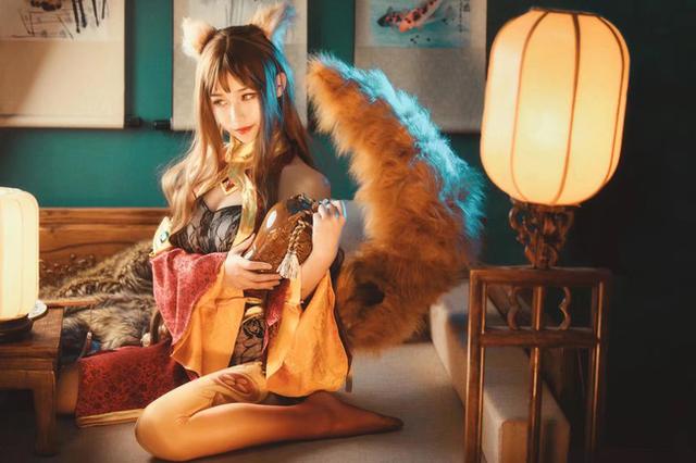 妲己cos王者光荣小姐姐,王者光荣漂亮的女角色cos