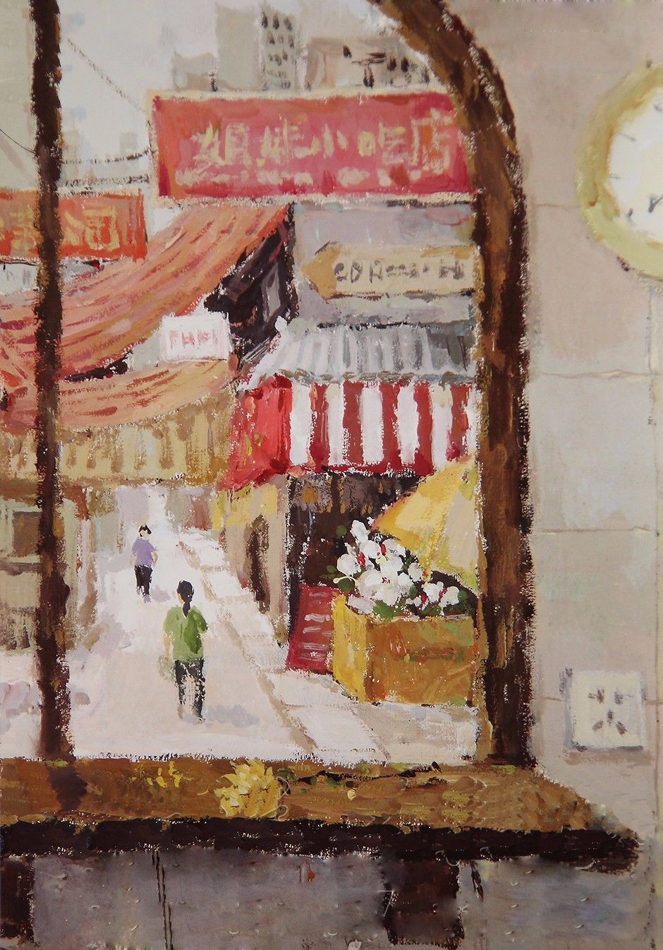 色彩风景联考高分卷,浙江联考色彩风景教程