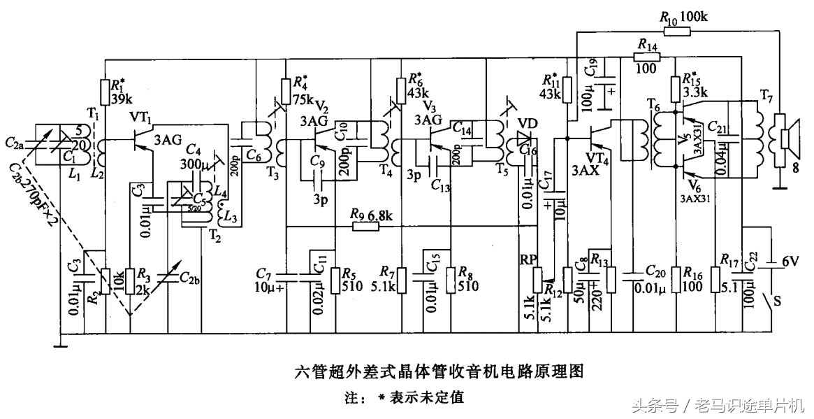 收音机电路图纸讲解,简单收音机芯片电路图讲解