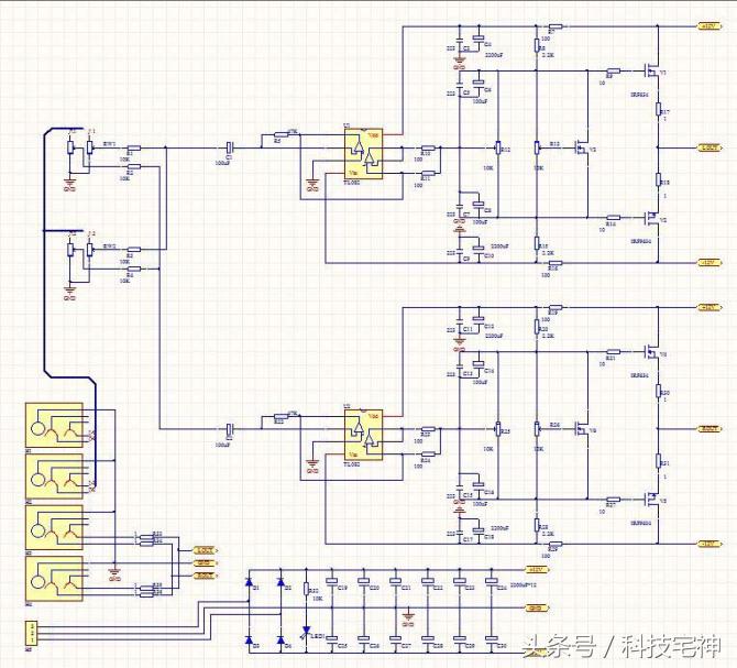 用tda2005r做简单功放电路图,自制tda2030a功放元件及图纸