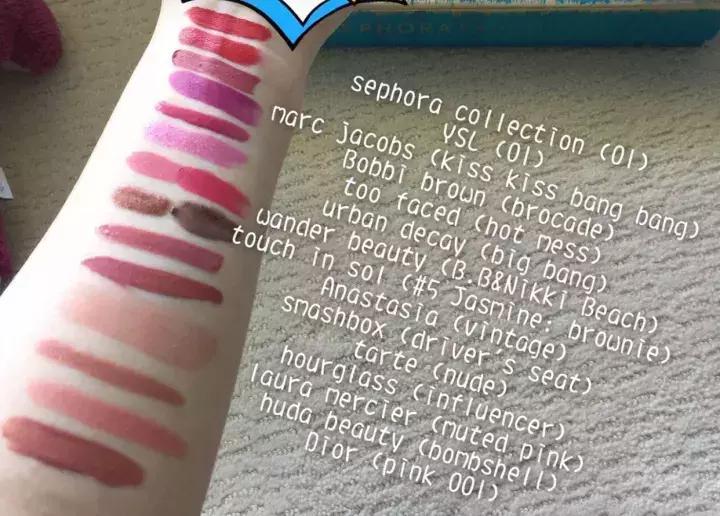 明星晒自己口红,晒男朋友口红