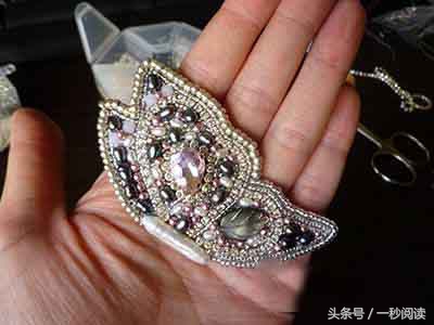 淡水珍珠串珠蝴蝶,羽毛串珠珍珠胸针