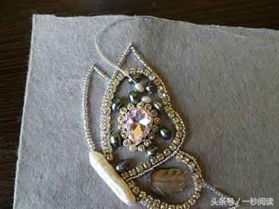 淡水珍珠串珠蝴蝶,羽毛串珠珍珠胸针