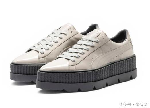 彪马puma蕾哈娜厚底松糕二代,彪马翻毛皮阿甘鞋