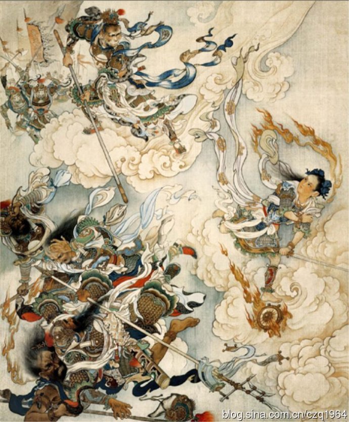 刘继卣工笔画《大闹天宫》图片,刘继卣的大闹天宫绘画技法