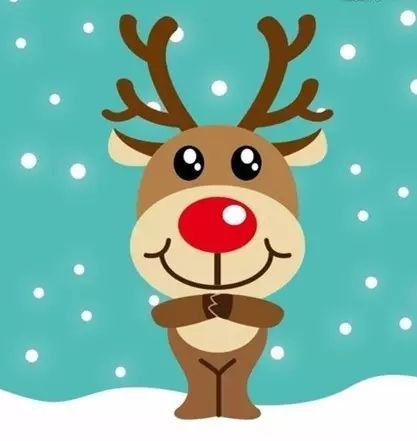 圣诞驯鹿画画简单又好看,驯鹿简笔画圣诞手工