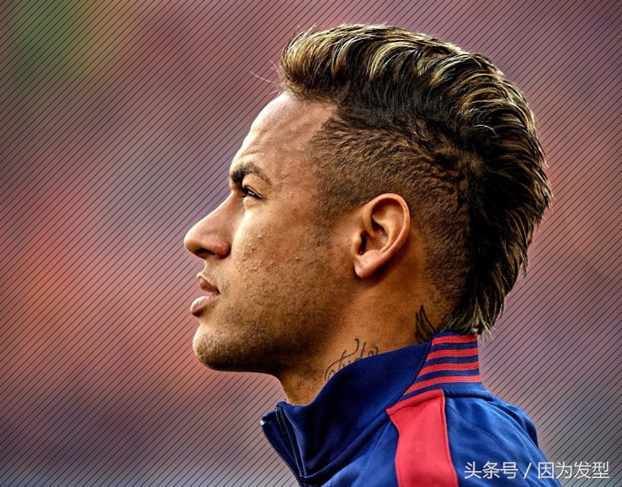 内马尔巴黎圣日耳曼发型,内马尔豪情绿茵发型