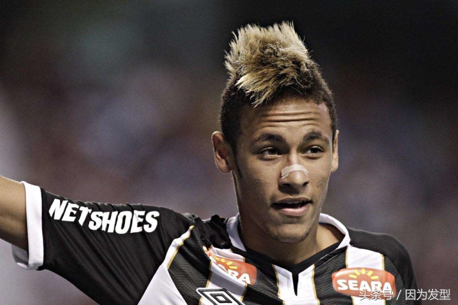 内马尔巴黎圣日耳曼发型,内马尔豪情绿茵发型