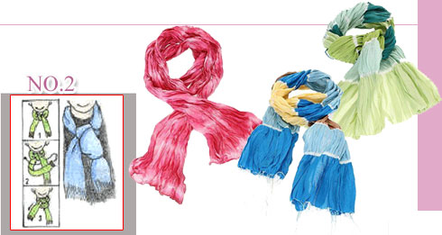 围巾系法的几种方式冬天,冬天丝巾围巾最新系法大全