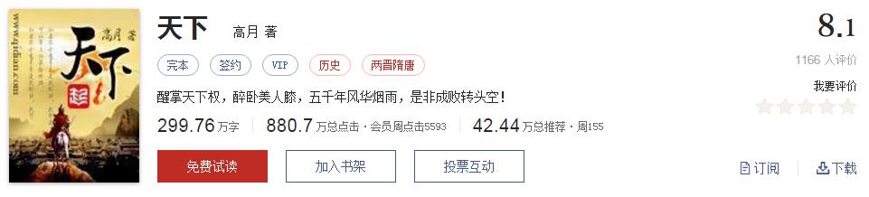 难以超越的网络小说神作,小说十五部经典神作