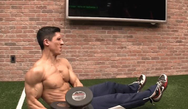 只需一副哑铃教你12个动作,一副哑铃教你练遍全身