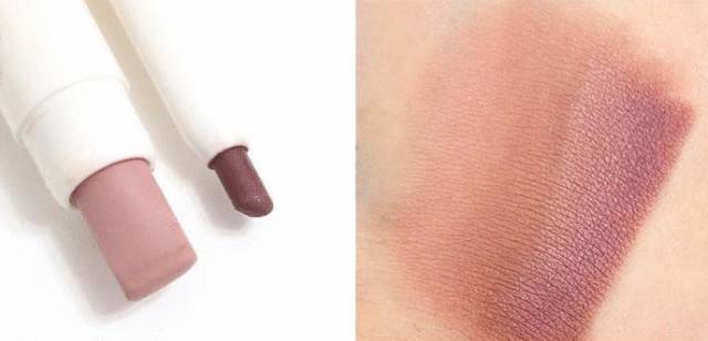 哑光的眼影棒怎么样用好看,哑光深棕色眼影棒一笔成型