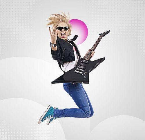 王者光荣华丽摇滚海报,孤独摇滚演出宣传海报