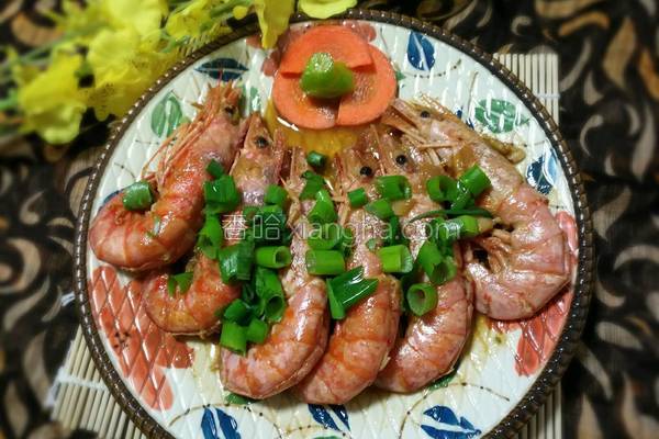 红烧开背阿根廷大虾,油盐焗阿根廷大虾