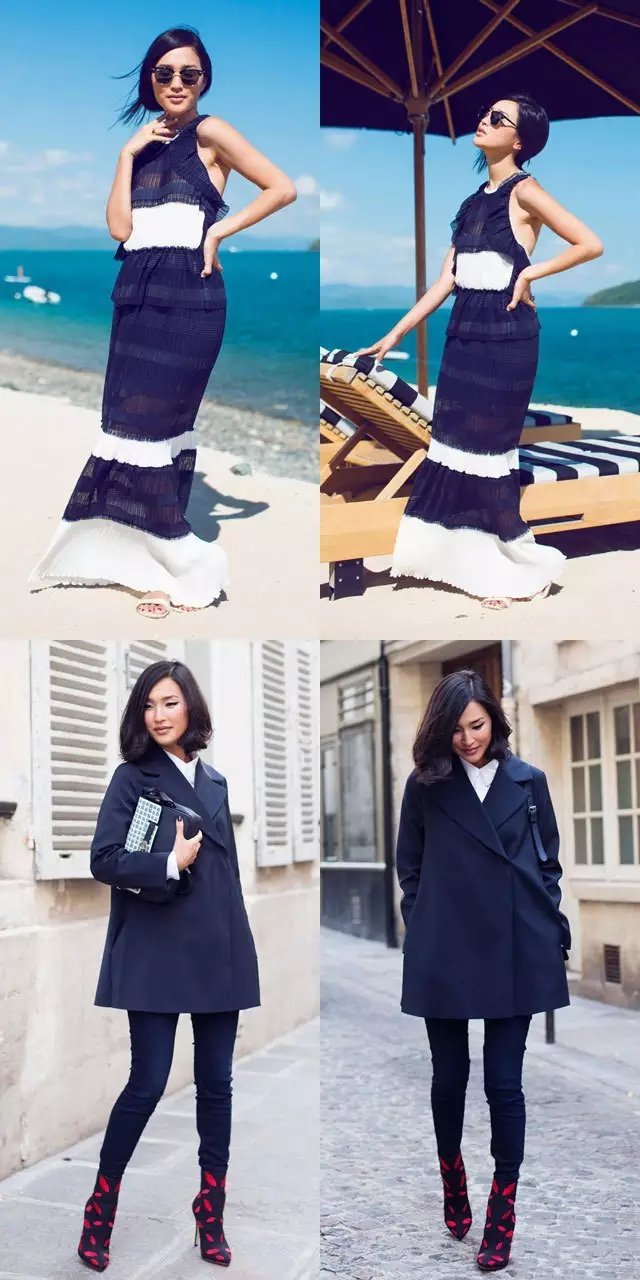 她是各种风格的集大成者，澳大利亚时尚博主妮可·沃恩~