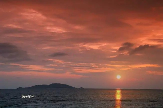 三亚最美的夕阳日落,夕阳的落下
