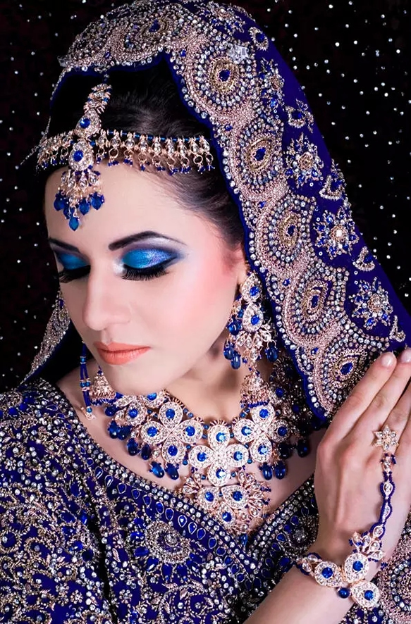 印度新娘妆摄影,印度的新娘妆异域风情简直美爆了